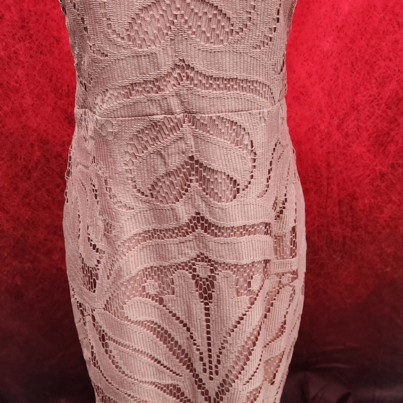 Two sisters brand dusty pink pinup wiggle dress size xl 14 - Picture 11 of 16